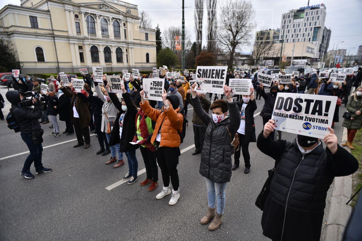 Foto: A.K./Radiosarajevo.ba/Protest građana Sarajeva